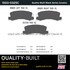 1003-0325C by MPA ELECTRICAL - Quality-Built Disc Brake Pad Set - Black Series, Ceramic, with Hardware