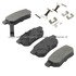 1003-0374C by MPA ELECTRICAL - Quality-Built Disc Brake Pad Set - Black Series, Ceramic, with Hardware