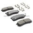 1003-0383C by MPA ELECTRICAL - Quality-Built Disc Brake Pad Set - Black Series, Ceramic, with Hardware