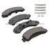 1003-0387M by MPA ELECTRICAL - Quality-Built Disc Brake Pad Set - Black Series, Semi-Metallic, with Hardware