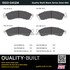 1003-0412M by MPA ELECTRICAL - Quality-Built Disc Brake Pad Set - Black Series, Semi-Metallic, with Hardware