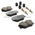 1003-0423M by MPA ELECTRICAL - Quality-Built Disc Brake Pad Set - Black Series, Semi-Metallic, with Hardware