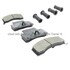 1003-0459C by MPA ELECTRICAL - Quality-Built Disc Brake Pad Set - Black Series, Ceramic, with Hardware