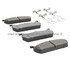 1003-0458C by MPA ELECTRICAL - Quality-Built Disc Brake Pad Set - Black Series, Ceramic, with Hardware