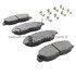 1003-0465C by MPA ELECTRICAL - Quality-Built Disc Brake Pad Set - Black Series, Ceramic, with Hardware