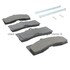 1001-0008M by MPA ELECTRICAL - Quality-Built Premium Semi-Metallic Brake Pads w/ Hardware