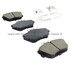 1001-0598C by MPA ELECTRICAL - Quality-Built Premium Ceramic Brake Pads w/ Hardware