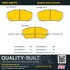 1001-0617C by MPA ELECTRICAL - Quality-Built Premium Ceramic Brake Pads w/ Hardware