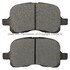 1001-0741M by MPA ELECTRICAL - Quality-Built Premium Disc Brake Pad Set - Semi-Metallic, with Hardware