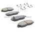 1001-0764AM by MPA ELECTRICAL - Quality-Built Premium Disc Brake Pad Set - Semi-Metallic, with Hardware