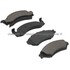 1000-0050M by MPA ELECTRICAL - Quality-Built Disc Brake Pad Set - Semi-Metallic