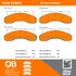 1000-0450M by MPA ELECTRICAL - Quality-Built Disc Brake Pad Set - Semi-Metallic