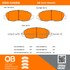 1000-0465M by MPA ELECTRICAL - Quality-Built Disc Brake Pad Set - Semi-Metallic