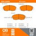 1000-0465C by MPA ELECTRICAL - Quality-Built Disc Brake Pad Set - Ceramic