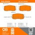 1000-0540M by MPA ELECTRICAL - Quality-Built Disc Brake Pad Set - Semi-Metallic