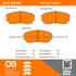 1000-0574M by MPA ELECTRICAL - Quality-Built Disc Brake Pad Set - Semi-Metallic