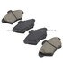 1000-0600M by MPA ELECTRICAL - Quality-Built Disc Brake Pad Set - Semi-Metallic