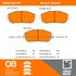 1000-0617M by MPA ELECTRICAL - Quality-Built Disc Brake Pad Set - Semi-Metallic