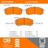 1000-0653M by MPA ELECTRICAL - Quality-Built Disc Brake Pad Set - Semi-Metallic