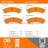 1000-0666M by MPA ELECTRICAL - Quality-Built Disc Brake Pad Set - Semi-Metallic