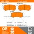 1000-0813M by MPA ELECTRICAL - Quality-Built Disc Brake Pad Set - Semi-Metallic