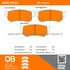 1000-0813C by MPA ELECTRICAL - Quality-Built Disc Brake Pad Set - Ceramic