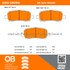 1000-0999M by MPA ELECTRICAL - Quality-Built Disc Brake Pad Set - Semi-Metallic