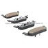 1000-1012M by MPA ELECTRICAL - Quality-Built Disc Brake Pad Set - Semi-Metallic