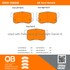 1000-1086M by MPA ELECTRICAL - Quality-Built Disc Brake Pad Set - Semi-Metallic