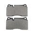 1000-1129M by MPA ELECTRICAL - Quality-Built Disc Brake Pad Set - Semi-Metallic