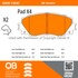 1000-1184C by MPA ELECTRICAL - Quality-Built Disc Brake Pad Set - Ceramic