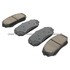 1000-1258M by MPA ELECTRICAL - Quality-Built Disc Brake Pad Set - Semi-Metallic