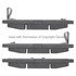 1000-1275C by MPA ELECTRICAL - Quality-Built Disc Brake Pad Set - Ceramic