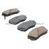 1000-1295M by MPA ELECTRICAL - Quality-Built Disc Brake Pad Set - Semi-Metallic