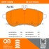 1000-1340M by MPA ELECTRICAL - Quality-Built Disc Brake Pad Set - Semi-Metallic