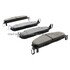 1000-1400M by MPA ELECTRICAL - Quality-Built Disc Brake Pad Set - Semi-Metallic