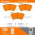 1000-1404M by MPA ELECTRICAL - Quality-Built Disc Brake Pad Set - Semi-Metallic