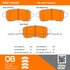 1000-1454M by MPA ELECTRICAL - Quality-Built Disc Brake Pad Set - Semi-Metallic