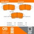 1000-1454C by MPA ELECTRICAL - Quality-Built Disc Brake Pad Set - Ceramic