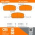 1000-1468M by MPA ELECTRICAL - Quality-Built Disc Brake Pad Set - Semi-Metallic