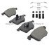 1001-1003M by MPA ELECTRICAL - Quality-Built Premium Disc Brake Pad Set - Semi-Metallic, with Hardware