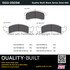 1003-0505M by MPA ELECTRICAL - Quality-Built Disc Brake Pad Set - Black Series, Semi-Metallic, with Hardware