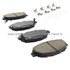 1003-0571C by MPA ELECTRICAL - Quality-Built Disc Brake Pad Set - Black Series, Ceramic, with Hardware