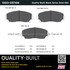 1003-0574M by MPA ELECTRICAL - Quality-Built Disc Brake Pad Set - Black Series, Semi-Metallic, with Hardware