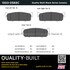 1003-0588C by MPA ELECTRICAL - Quality-Built Black Series Ceramic Brake Pads w/ Hardware