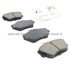 1003-0598C by MPA ELECTRICAL - Quality-Built Disc Brake Pad Set - Black Series, Ceramic, with Hardware