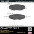 1003-0613C by MPA ELECTRICAL - Quality-Built Disc Brake Pad Set - Black Series, Ceramic, with Hardware