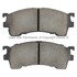 1003-0637C by MPA ELECTRICAL - Quality-Built Disc Brake Pad Set - Black Series, Ceramic, with Hardware