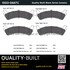 1003-0667C by MPA ELECTRICAL - Quality-Built Disc Brake Pad Set - Black Series, Ceramic, with Hardware