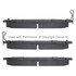 1003-0700M by MPA ELECTRICAL - Quality-Built Disc Brake Pad Set - Black Series, Semi-Metallic, with Hardware